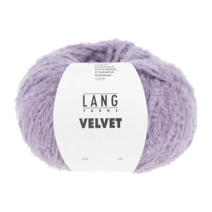 Lang Yarns Velvet, Farbe 047 Lavendel – Synthetik und Viskose bei Lieblingsgarn