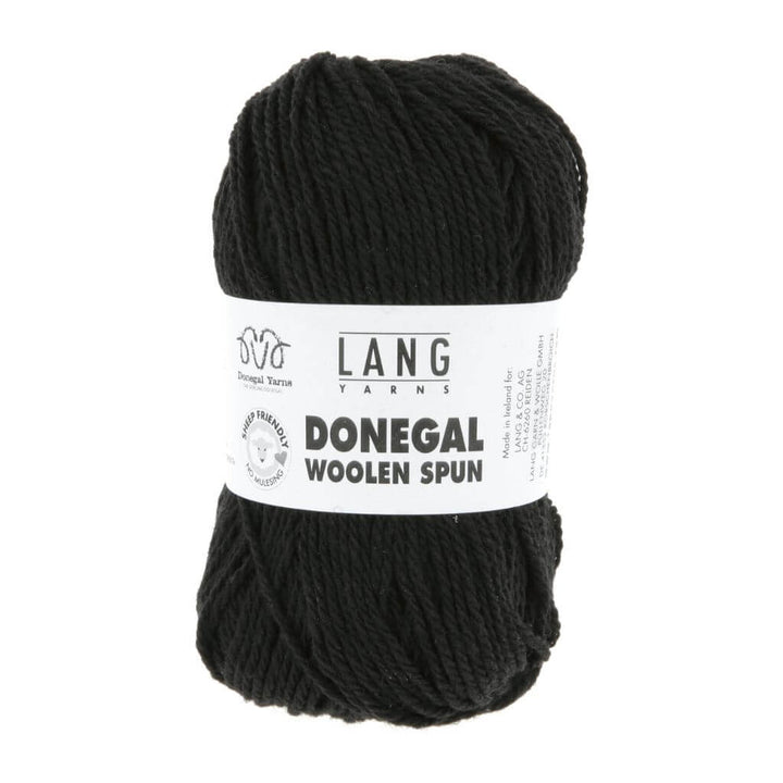 Lang Yarns 004 - Schwarz Lang Yarns Donegal Woolen Spun Lieblingsgarn