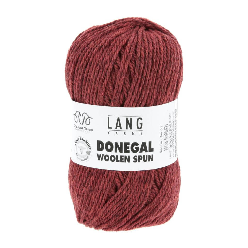 Lang Yarns 060 - Rot Lang Yarns Donegal Woolen Spun Lieblingsgarn