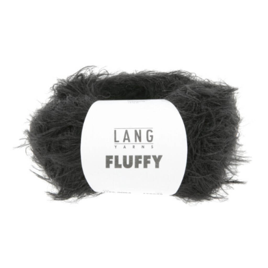 Lang Yarns Fluffy, Farbe 004 Schwarz – Synthetik bei Lieblingsgarn