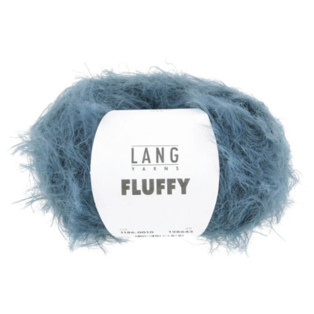 Lang Yarns Fluffy, Farbe 010 Stahlblau – Synthetik bei Lieblingsgarn