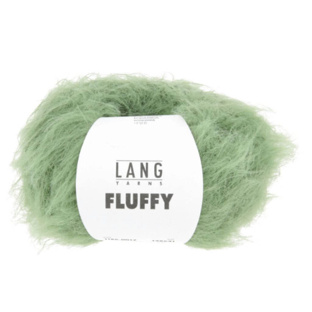 Lang Yarns Fluffy, Farbe 017 Grün – Synthetik bei Lieblingsgarn