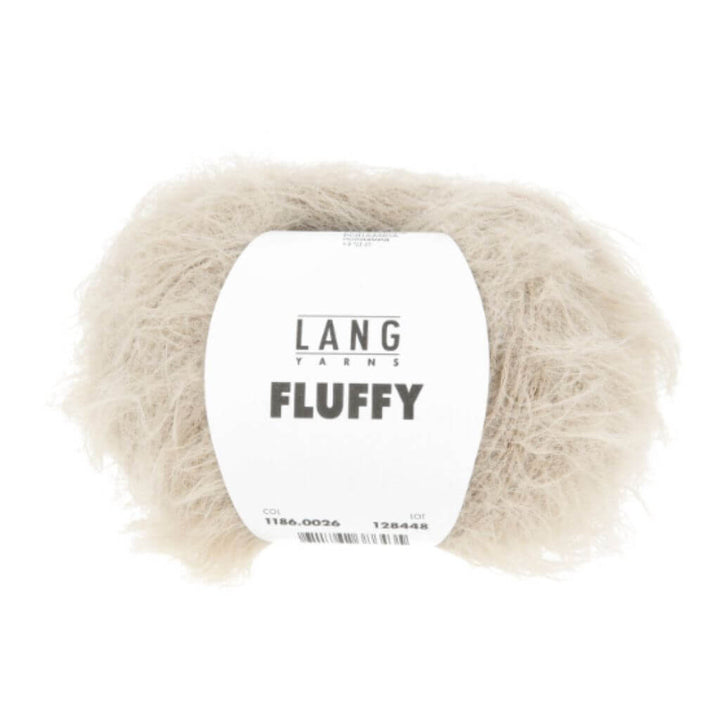 Lang Yarns Fluffy, Farbe 026 Beige – Synthetik bei Lieblingsgarn
