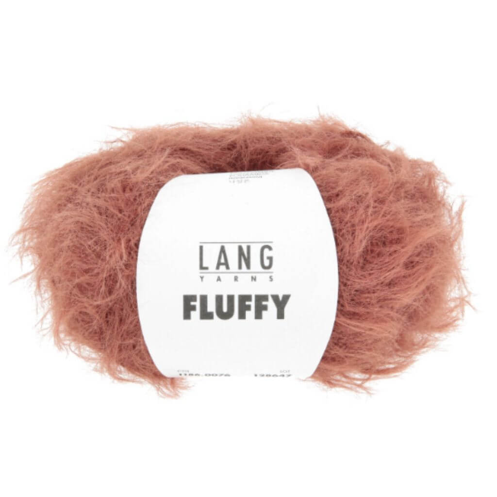 Lang Yarns Fluffy, Farbe 076 Terracotta – Synthetik bei Lieblingsgarn