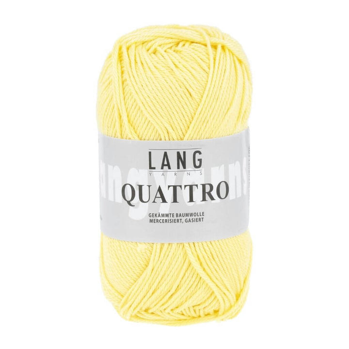 Lang Yarns Quattro, Farbe 13 Gelb – Baumwolle bei Lieblingsgarn