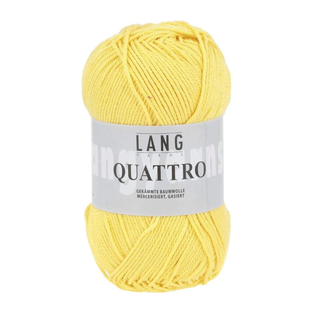 Lang Yarns Quattro, Farbe 49 Goldgelb – Baumwolle bei Lieblingsgarn