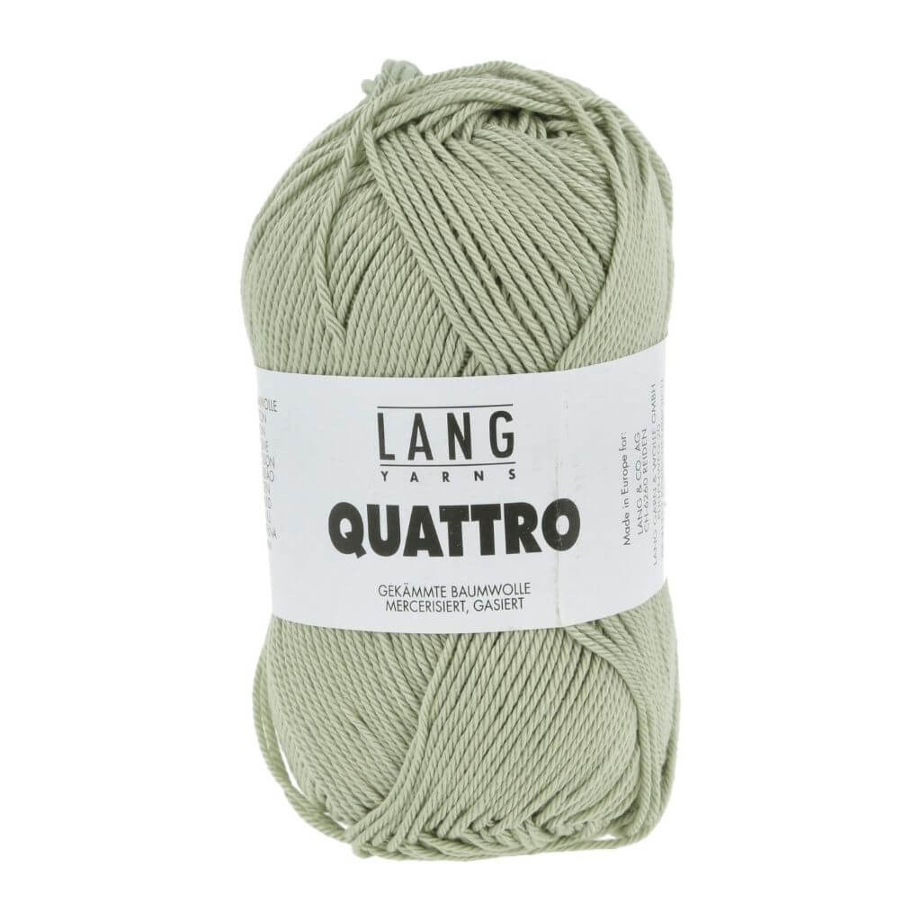 Lang Yarns Quattro, Farbe 91 pastellgrün – Baumwolle bei Lieblingsgarn
