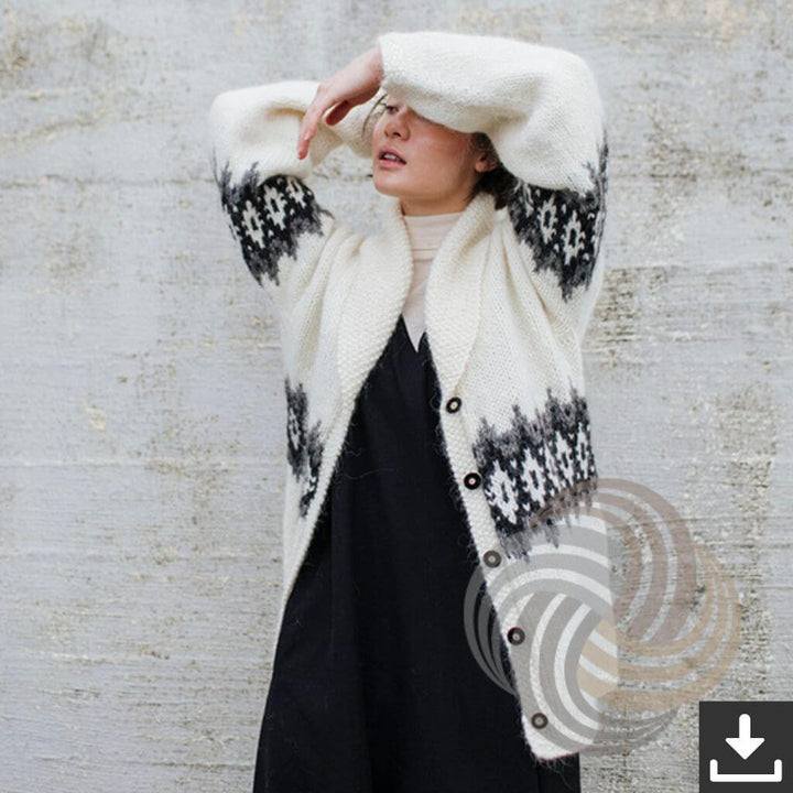 Lopi Pattern Strickmantel Frænka Strickanleitung - Lopi (PDF) bei bei bei bei bei bei bei bei bei bei Lieblingsgarn