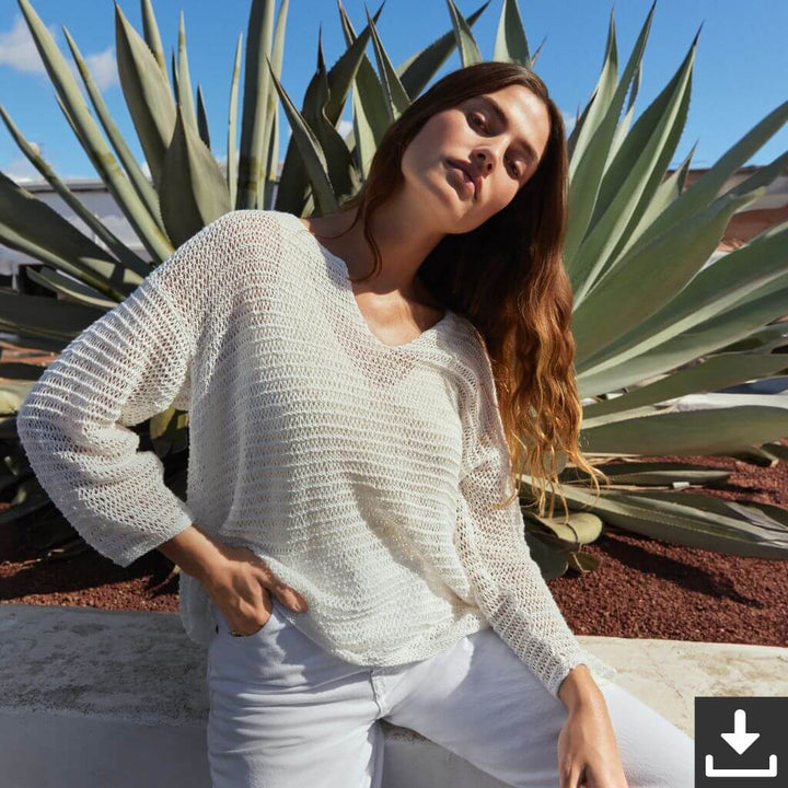 Lana Grossa Pattern Luftiger Pullover Strickanleitung - Lana Grossa (PDF) Lieblingsgarn