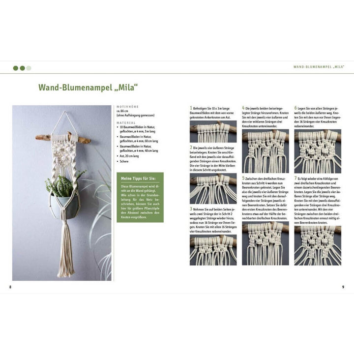Topp TOPP Makramee Blumenampeln - Josephine Kirsch bei bei bei bei bei bei bei bei bei bei bei bei bei bei bei Lieblingsgarn