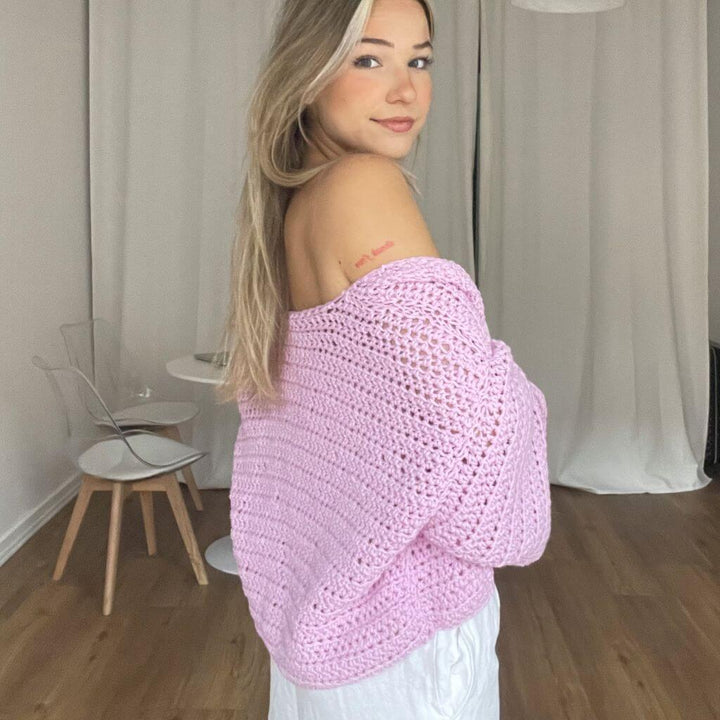 Marta Pattern Oversize Cardigan Häkelanleitung - Marta x Lieblingsgarn (PDF) bei bei bei bei bei bei bei bei Lieblingsgarn