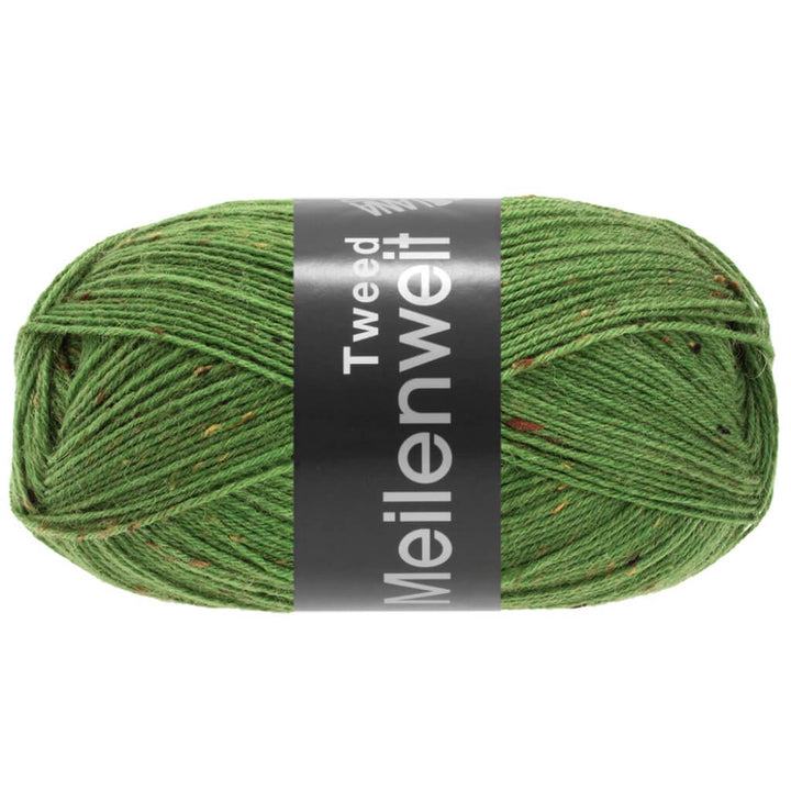 Lana Grossa Meilenweit 100 Tweed, Farbe 165 Grün – Polyamid und Schurwolle bei Lieblingsgarn