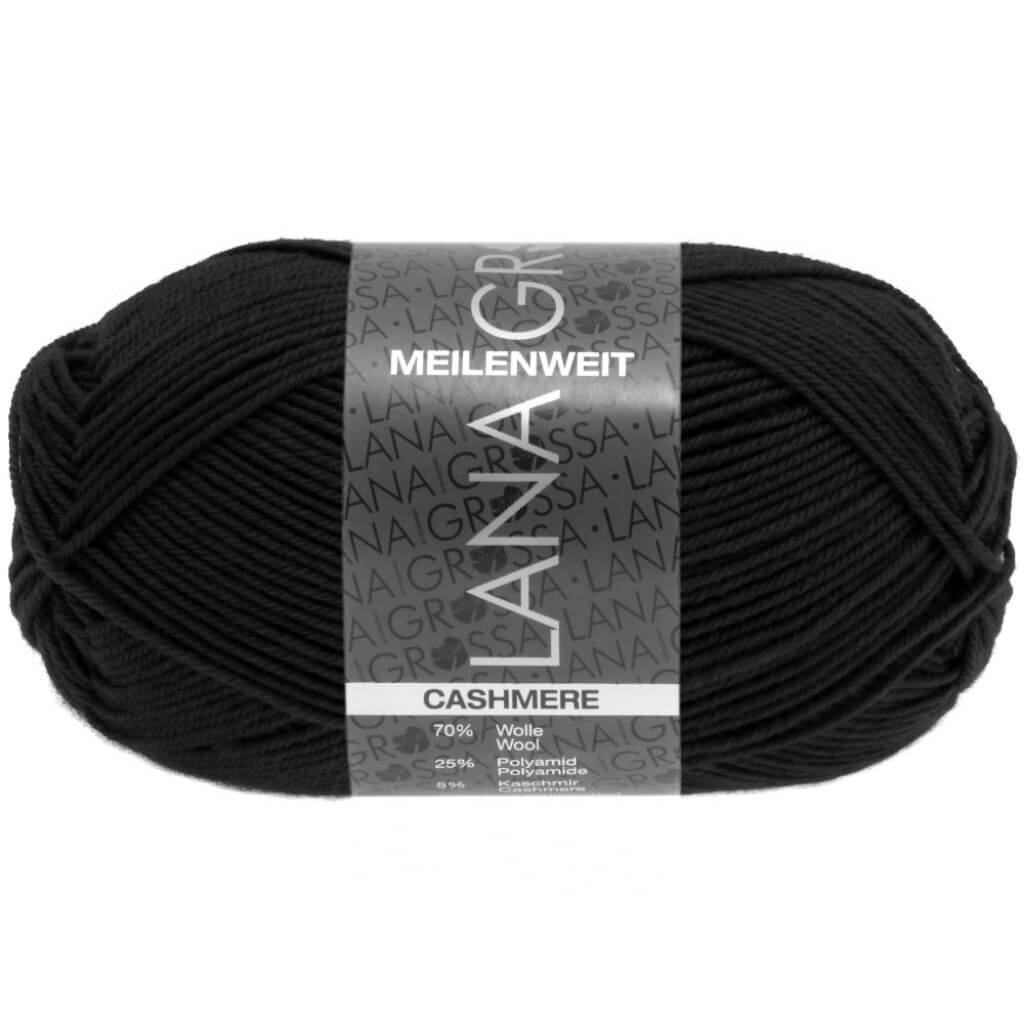 Lana Grossa 08 - Schwarz Lana Grossa Meilenweit 50 Cashmere Lieblingsgarn