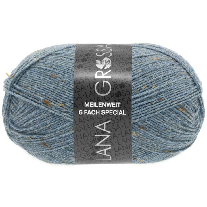 Lana Grossa 9227 - Graublau Lana Grossa Meilenweit 6-F 150 Tweed Lieblingsgarn