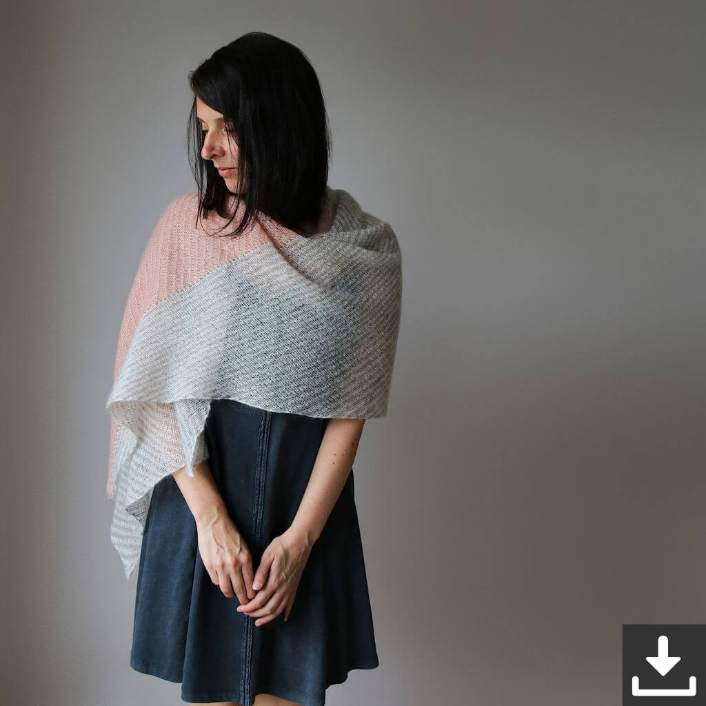 Melanie Berg - Mairlynd Pattern Tuch Wayworn Strickanleitung - Mairlynd (PDF) Lieblingsgarn