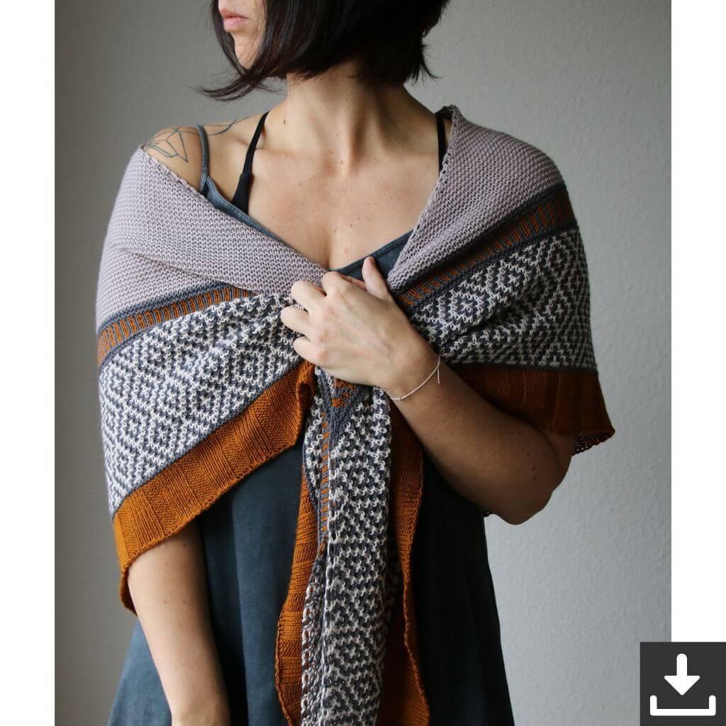 Melanie Berg - Mairlynd Pattern Tuch Zimtstern Strickanleitung - Mairlynd (PDF) Lieblingsgarn