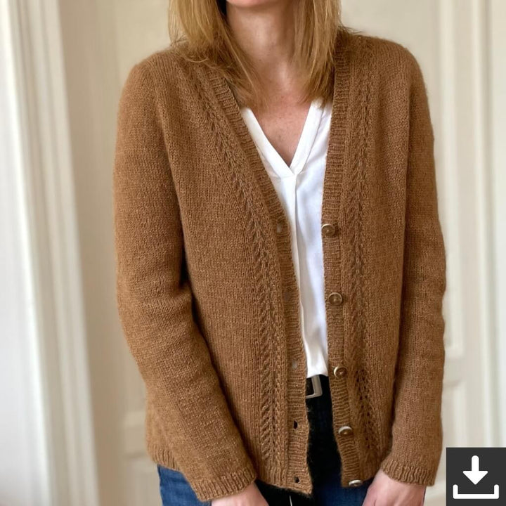Strickauszeit Mella Cardigan Strickanleitung - Strickauszeit (PDF) Lieblingsgarn