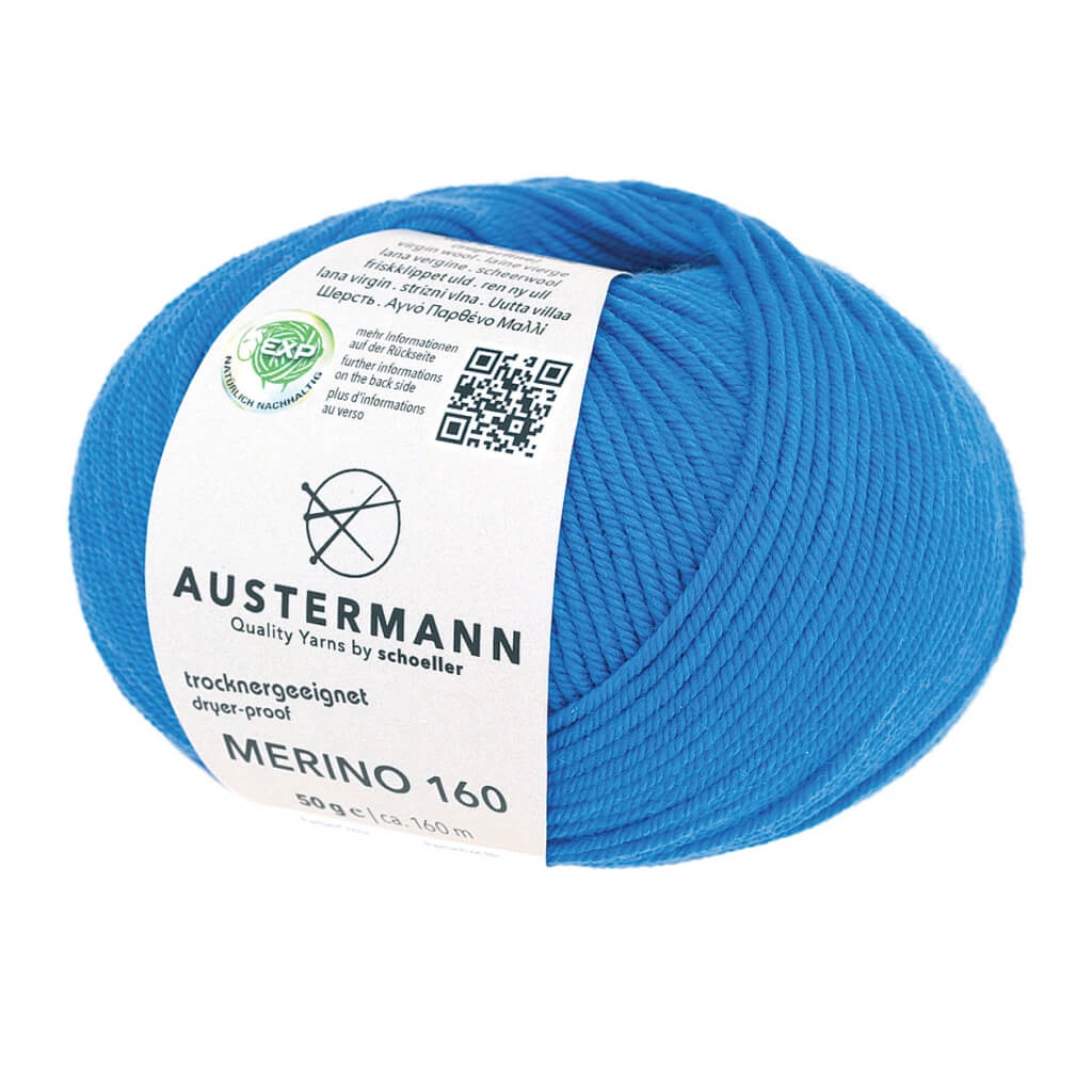 Austermann 204 - Blau Austermann Merino 160 Exp 50g Lieblingsgarn
