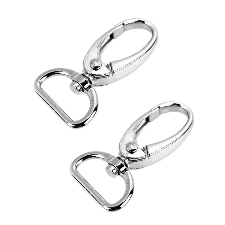 Stoklasa Set aus 2 Metall Karabiner, Farbe Nickel – Metall bei Lieblingsgarn