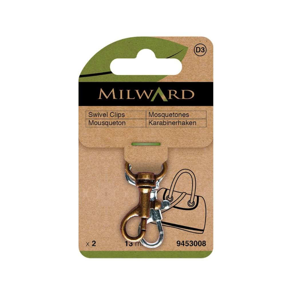Milward Karabinerhaken, Farbe bonze nickel – Metall bei Lieblingsgarn