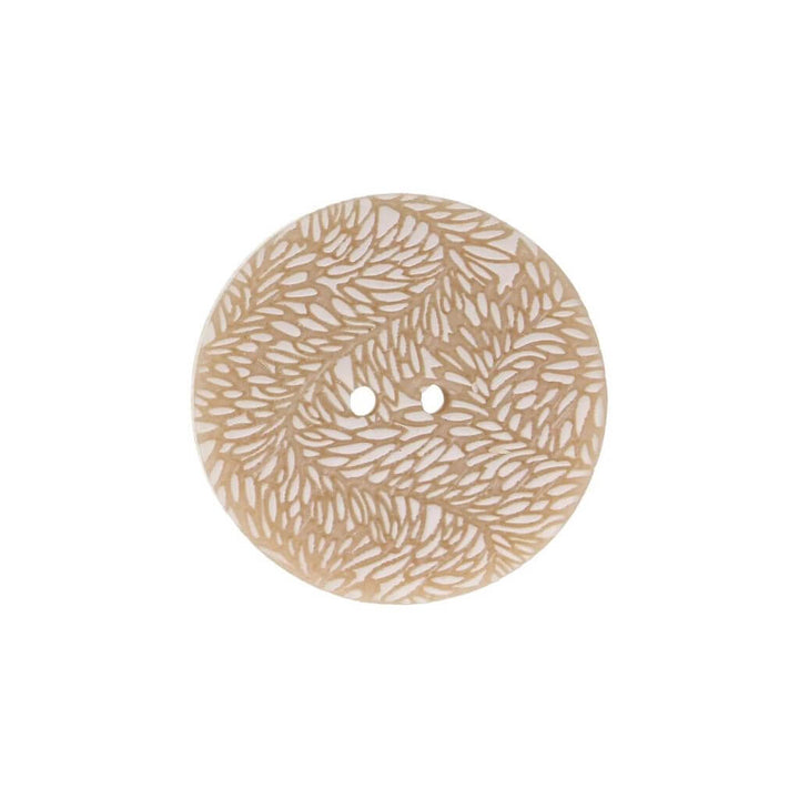 Milward Knopf 2-Loch Blätter 28mm weiß-beige 4 Stk. – Produktansicht, Synthetik bei bei bei bei bei bei bei Lieblingsgarn