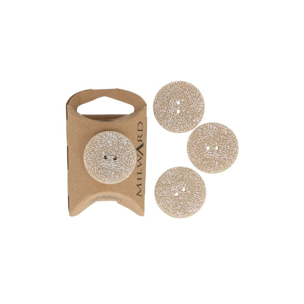 Milward Knopf 2-Loch Blätter 28mm weiß-beige 4 Stk. – Bild 2 von 3 bei bei bei bei bei bei bei bei bei bei bei Lieblingsgarn
