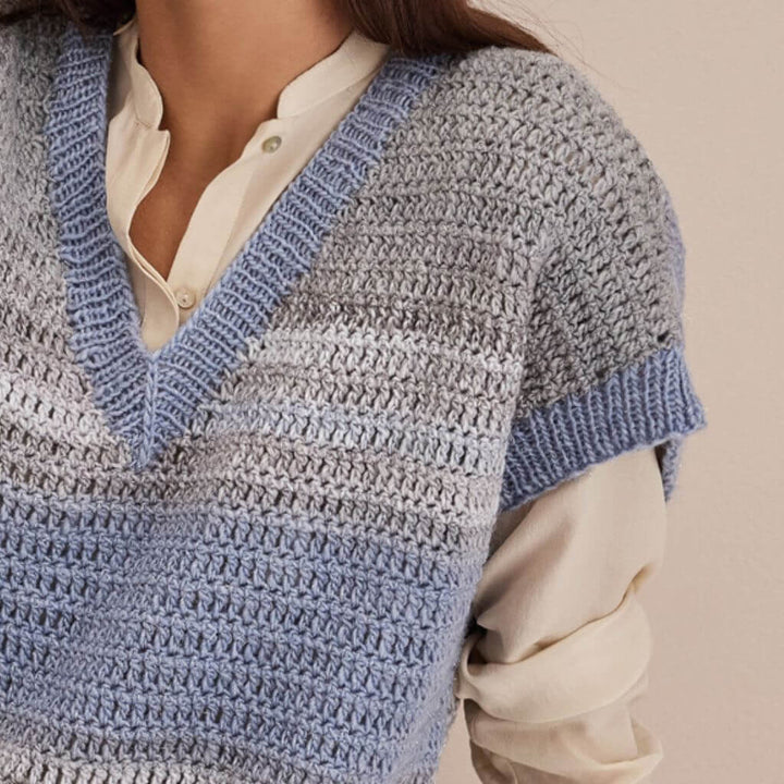Lana Grossa Pattern Pullunder mit Farbverlauf Häkelanleitung - Lana Grossa (Heft) bei bei bei bei bei bei bei Lieblingsgarn