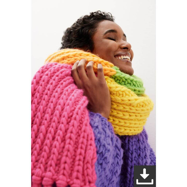 Lana Grossa Pattern Bunter Schal Strickanleitung - Lana Grossa (PDF) bei bei bei bei bei bei bei bei bei bei Lieblingsgarn
