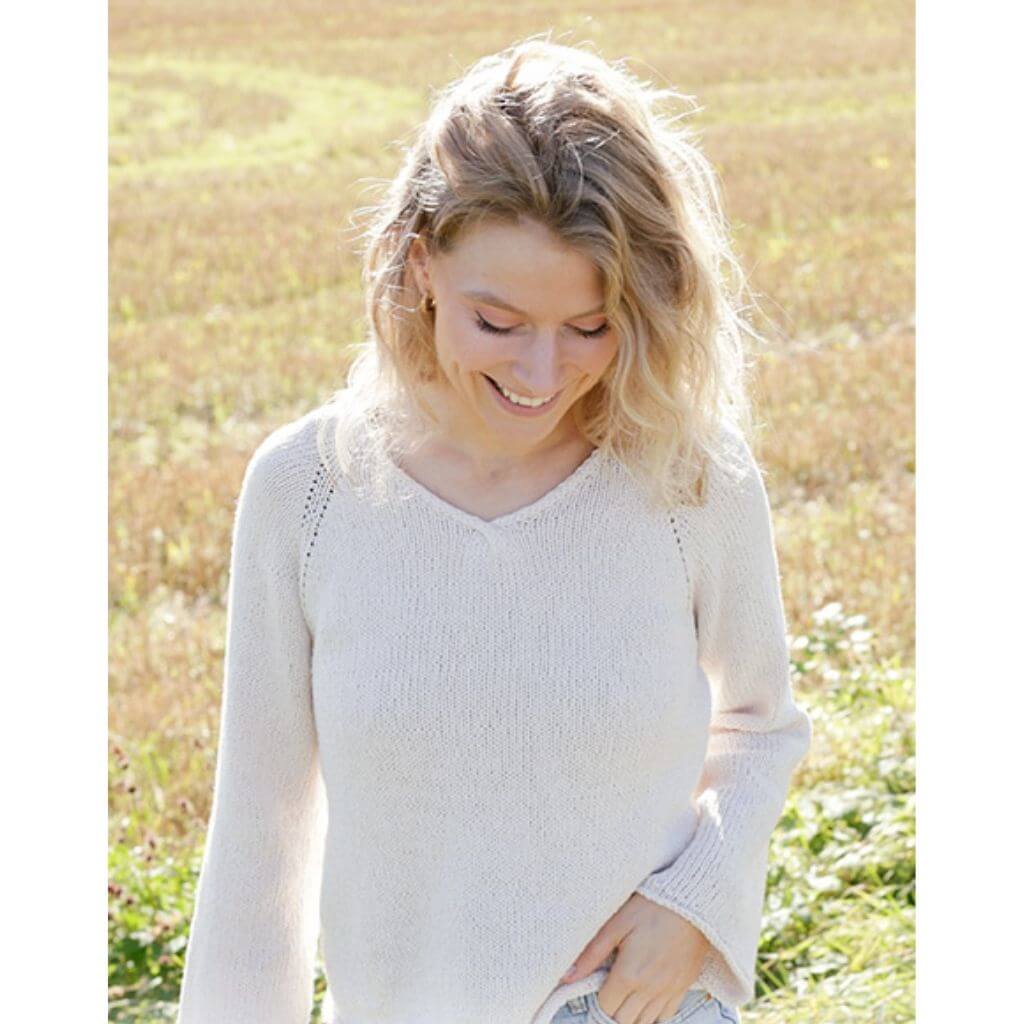 Drops Design Pattern Damen Pullover Morning Moon Strickanleitung - Drops (PDF) bei bei bei bei bei bei bei Lieblingsgarn
