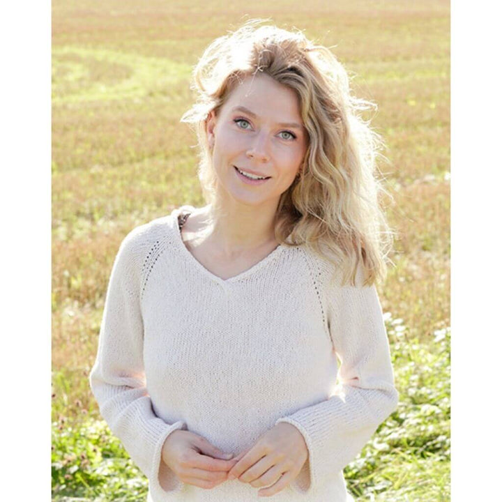 Drops Design Pattern Damen Pullover Morning Moon Strickanleitung - Drops (PDF) bei bei bei bei bei bei bei Lieblingsgarn