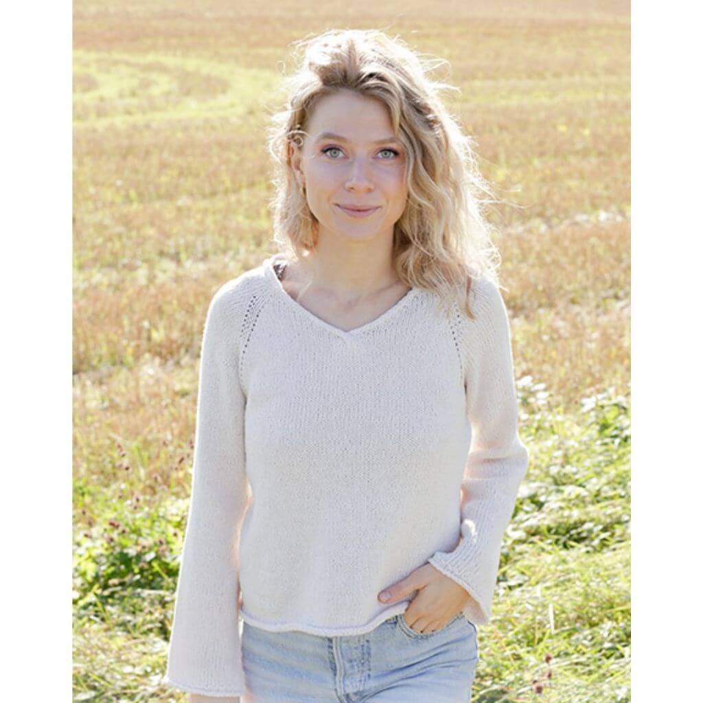 Drops Design Pattern Damen Pullover Morning Moon Strickanleitung - Drops (PDF) bei bei bei bei bei bei bei Lieblingsgarn