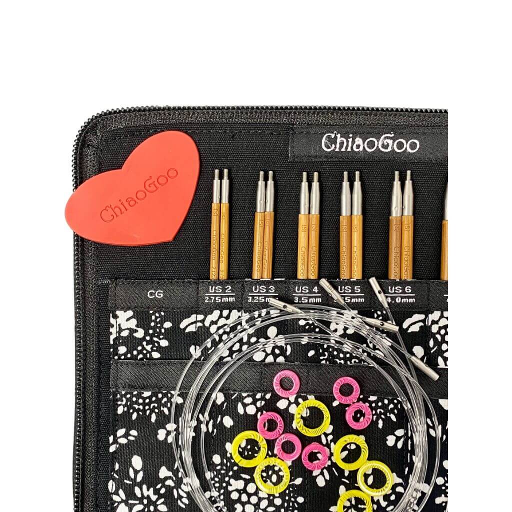 ChiaoGoo ChiaoGoo Nadelset SPIN Bamboo Small 13 cm Lieblingsgarn