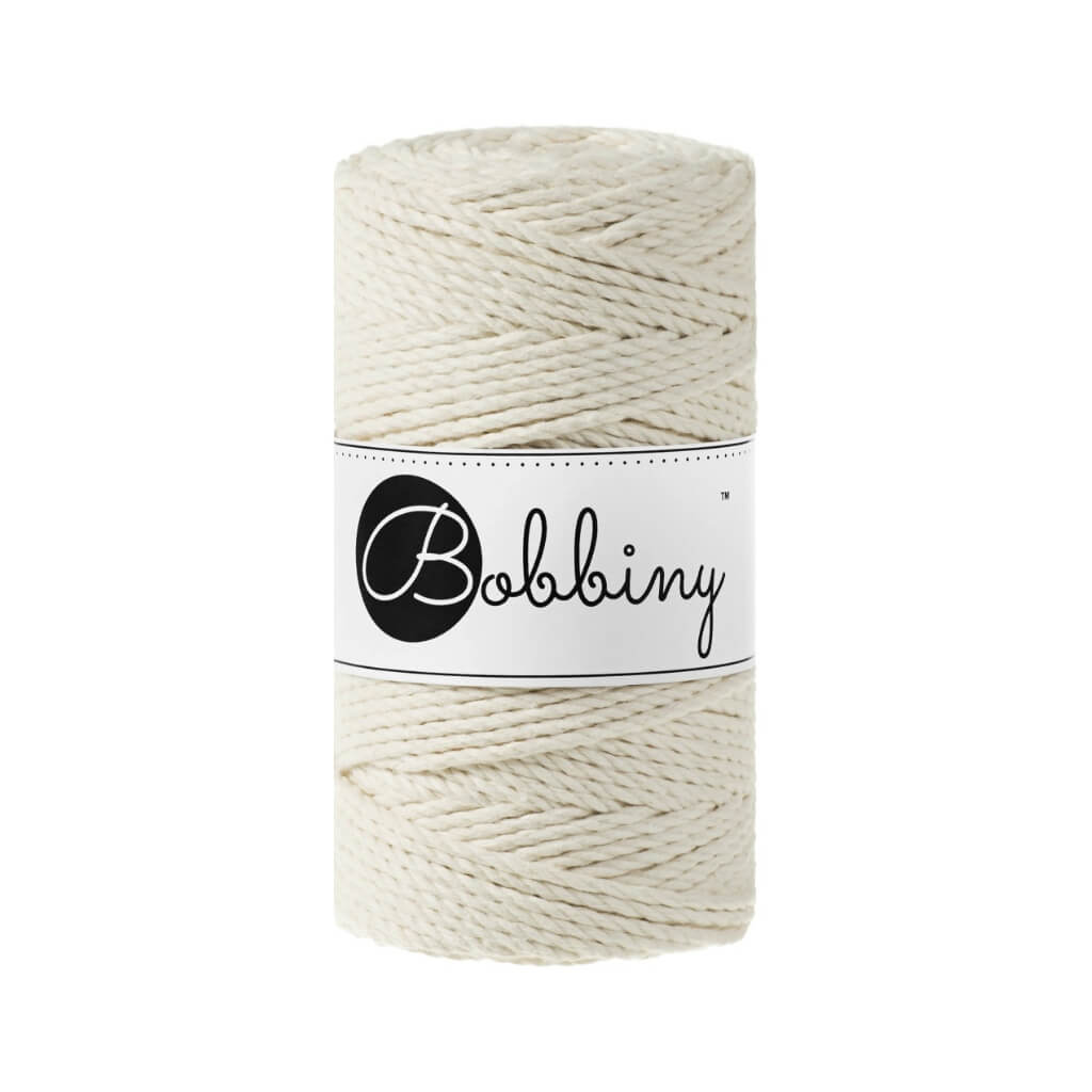 Bobbiny Natural Bobbiny Makramee Garn 3mm gedreht Lieblingsgarn