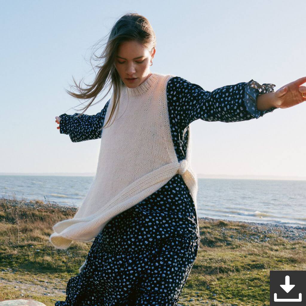 Lana Grossa Pattern Langer Slipover Strickanleitung - Lana Grossa (PDF) Lieblingsgarn