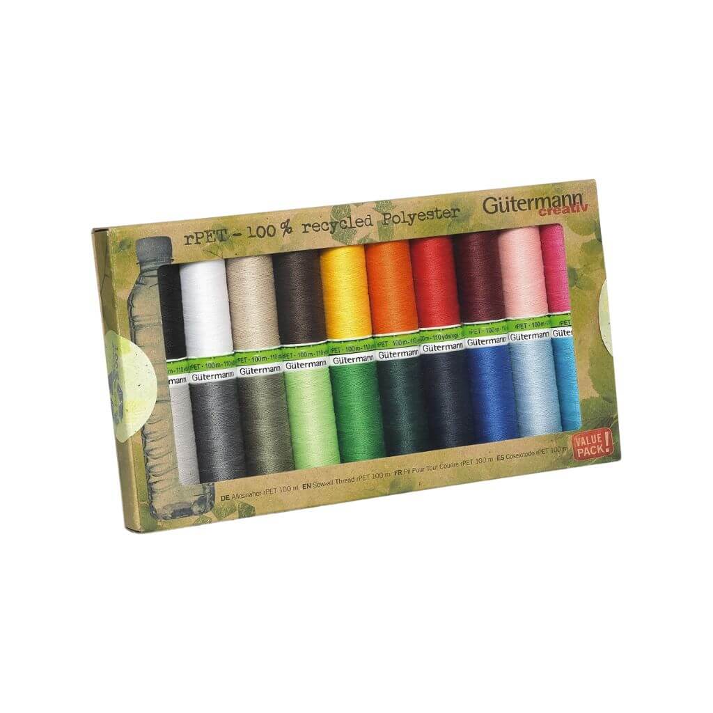 Gütermann Nähfaden-Set rPET - 20 Farben bei bei bei bei bei bei bei bei bei bei Lieblingsgarn