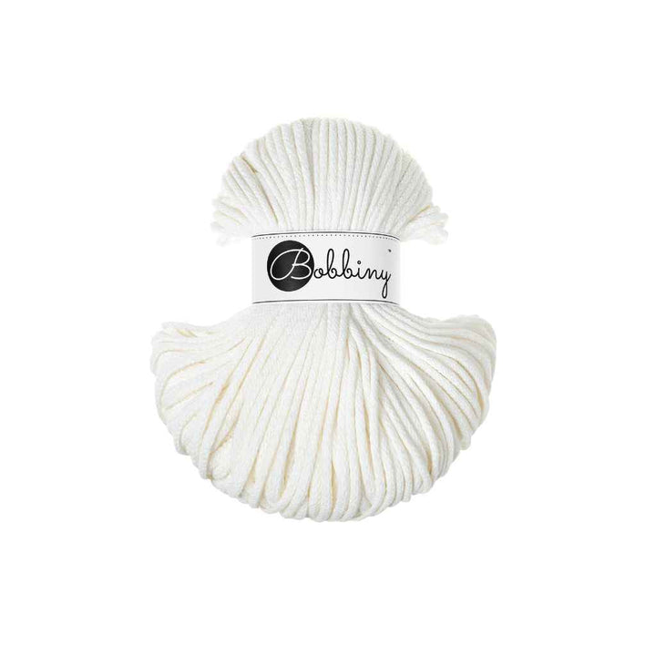 Bobbiny Off White Bobbiny Classic cotton cords 4mm 100m Lieblingsgarn