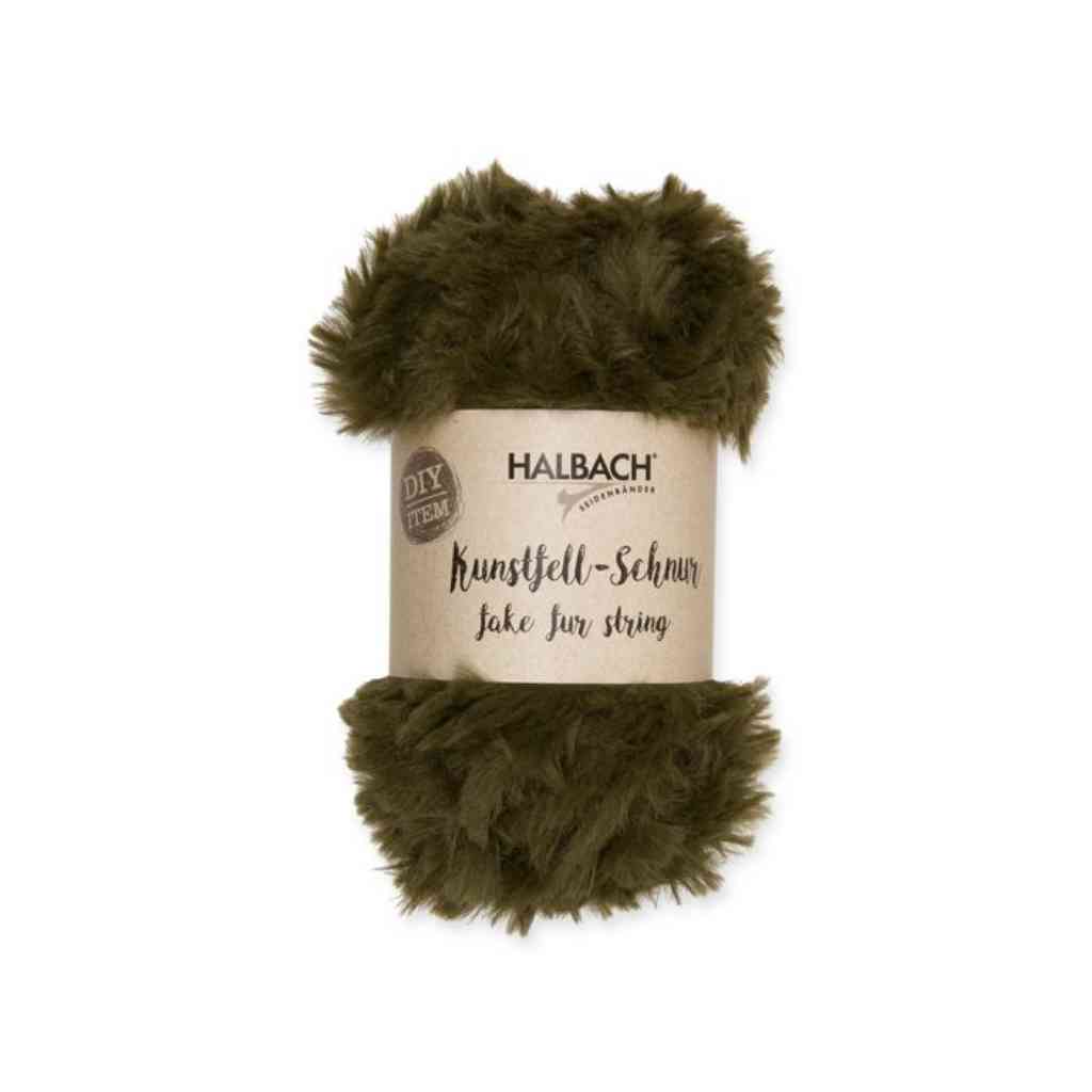 Halbach 30 - olive green Halbach Kunstfell-Schnur Lieblingsgarn