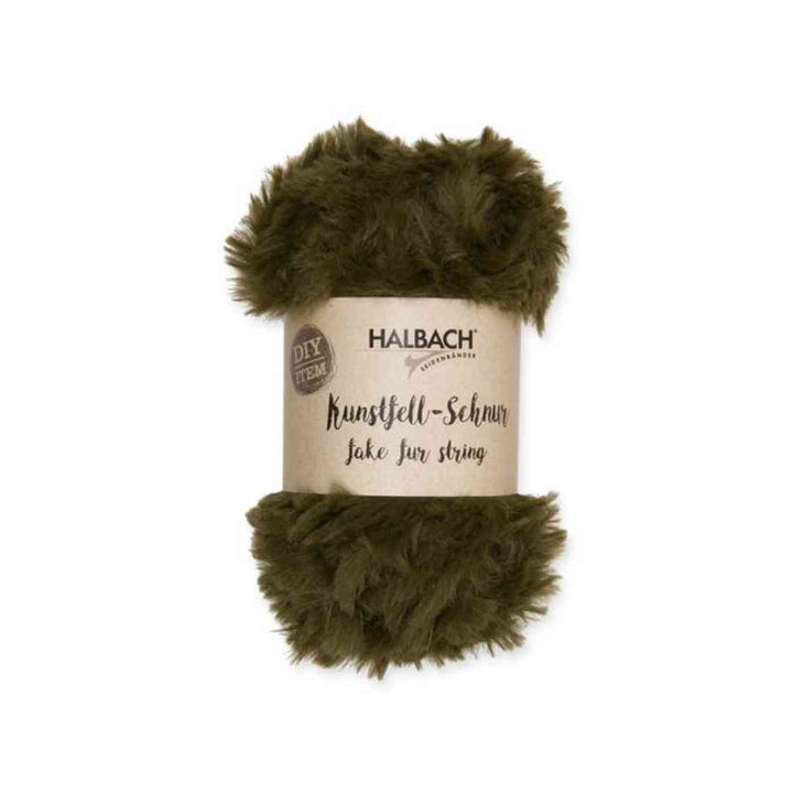 Halbach 30 - olive green Halbach Kunstfell-Schnur Lieblingsgarn