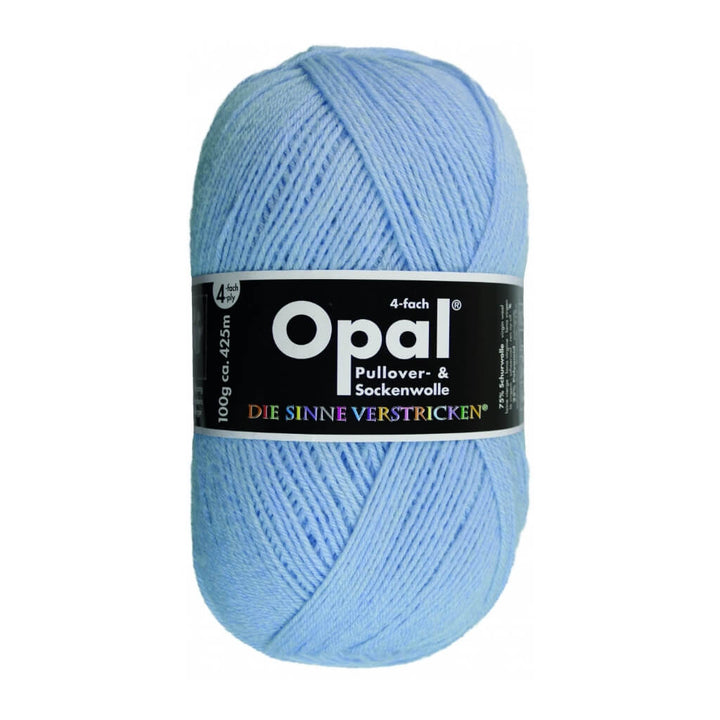 Opal 9932 - Himmelblau Opal Sockenwolle Uni 4-fach 100g Lieblingsgarn