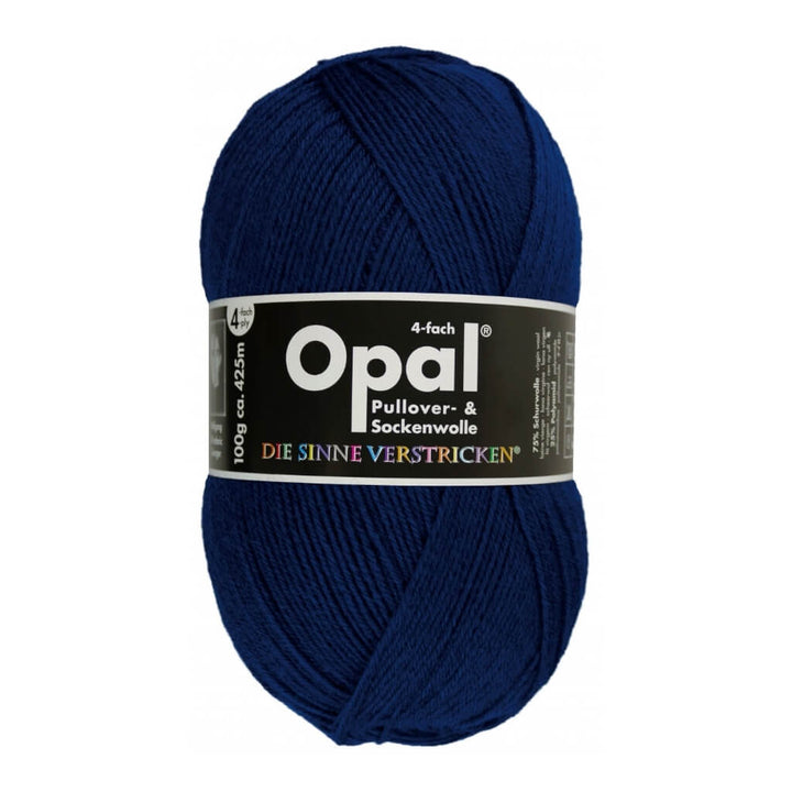 Opal 9930 - Navy Opal Sockenwolle Uni 4-fach 100g Lieblingsgarn