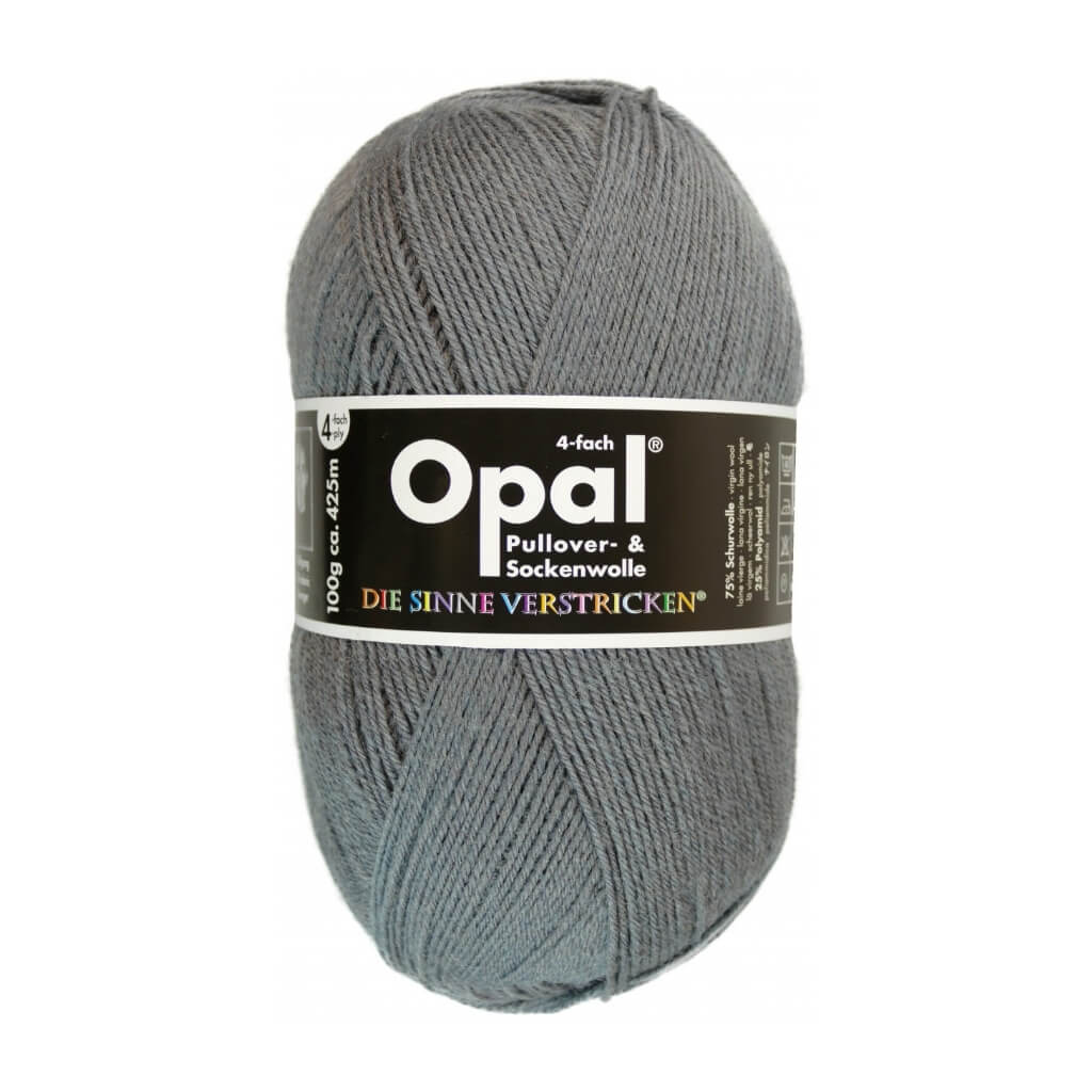 Opal 9936 - Rauch Opal Sockenwolle Uni 4-fach 100g Lieblingsgarn