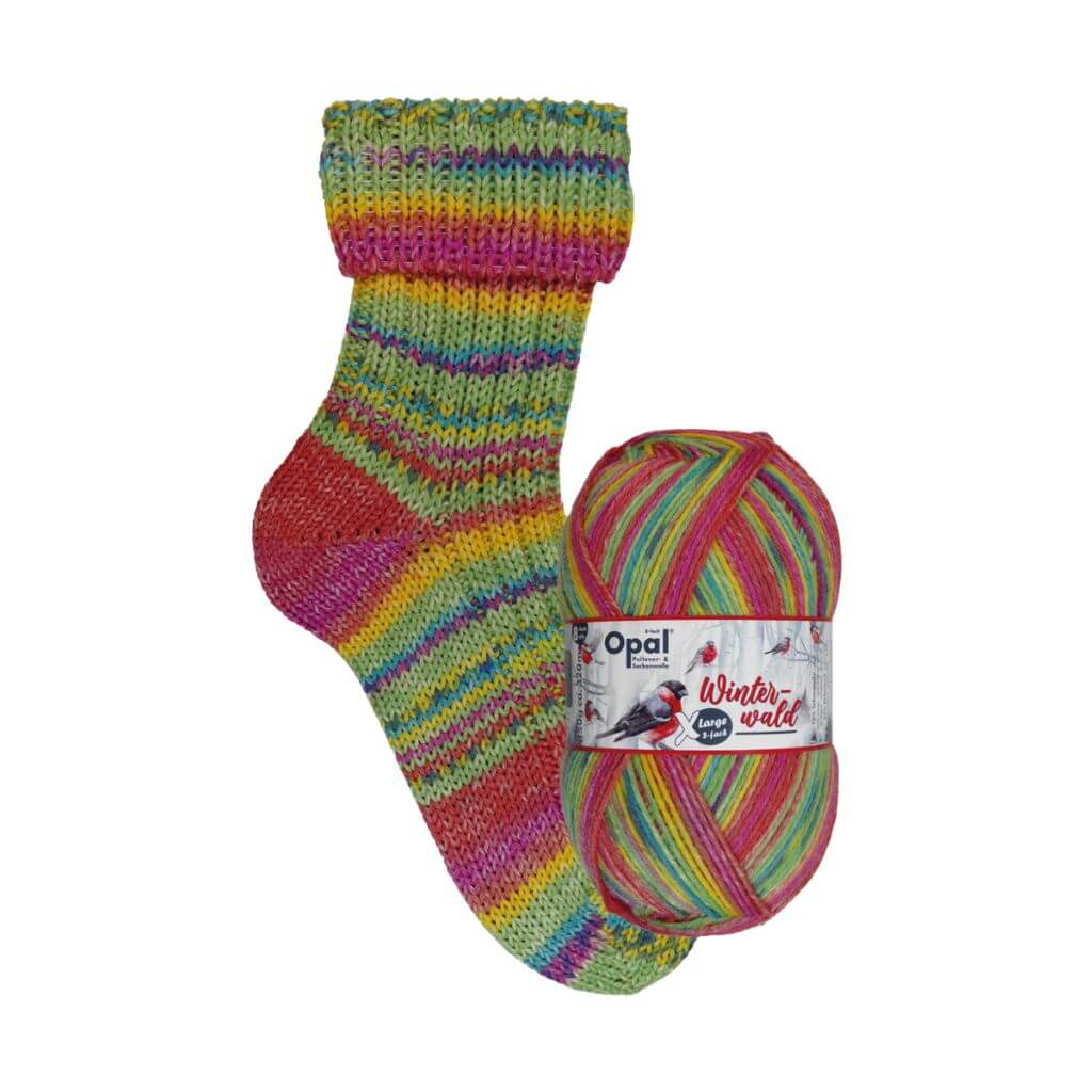 Opal 8F Xlarge Winterwald, Farbe 11713 Winterblüte – Schurwolle und Synthetik bei Lieblingsgarn