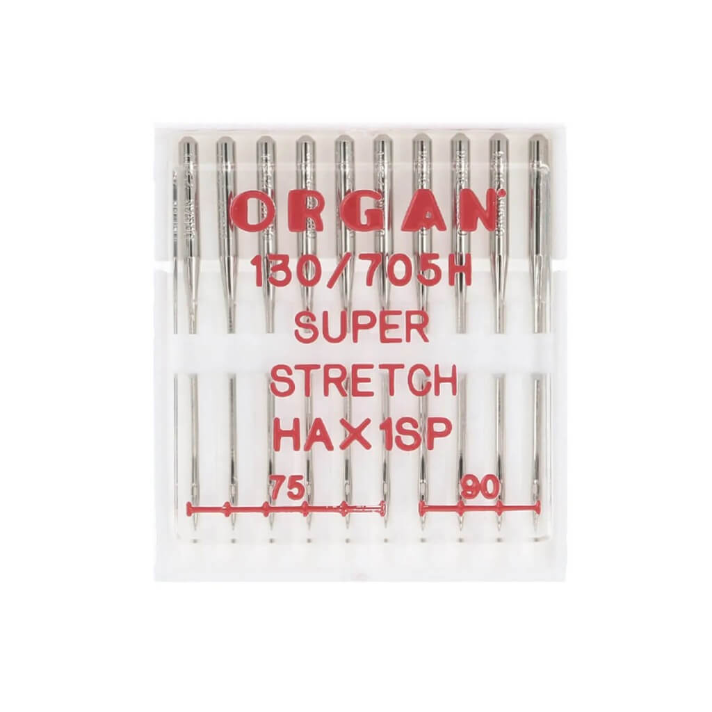 Organ Needles Organ Nähmaschinennadeln 130/705H Super Stretch 75-90, 10 Nadeln bei bei bei bei bei bei bei bei Lieblingsgarn