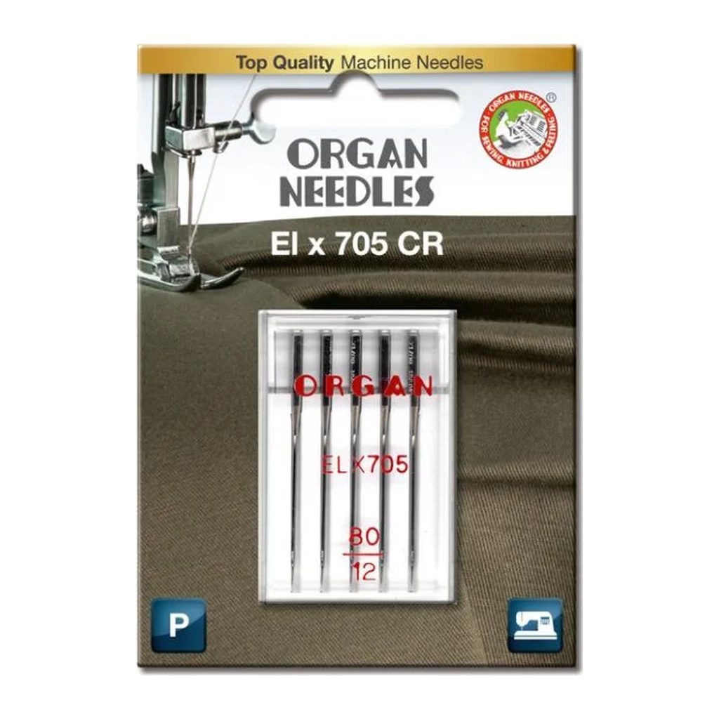 Organ Needles Organ Overlocknadeln ELx705, Farbe 80 – Metall bei Lieblingsgarn