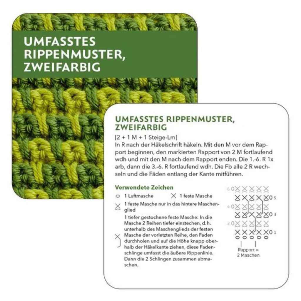 Topp Topp DIY -  66x Häkelmuster Kartenset Lieblingsgarn