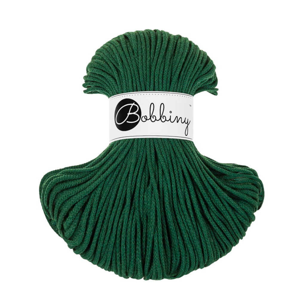 Bobbiny Makramee Pine Green Bobbiny Kordel Junior 3mm x 100 m Lieblingsgarn