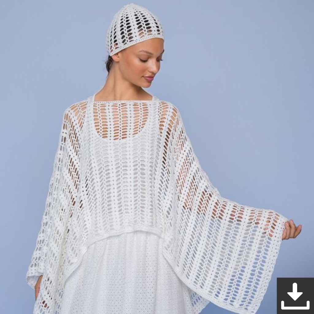 Lana Grossa Pattern Poncho Häkelanleitung - Lana Grossa (PDF) bei bei bei bei bei bei bei bei bei bei bei bei Lieblingsgarn