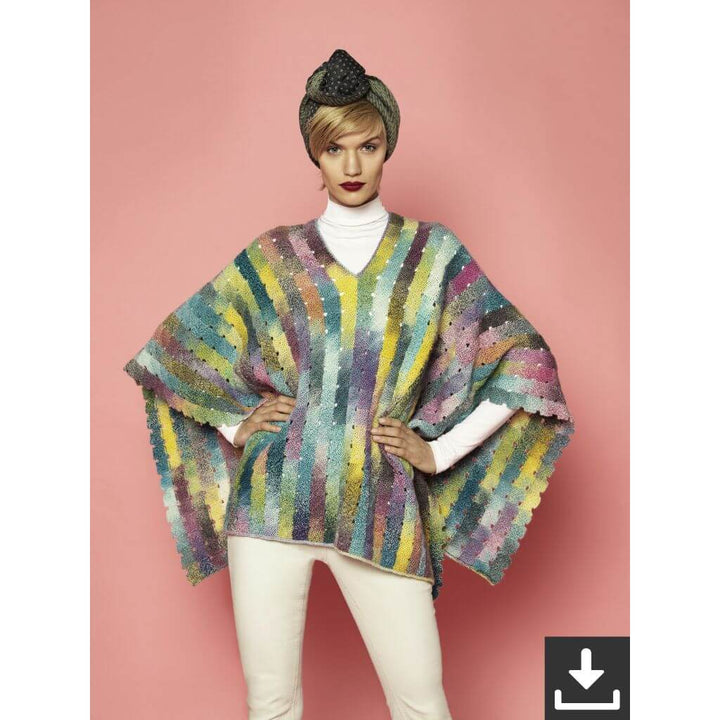 Schoppel Wolle Pattern Poncho Spectrum Garden Strickanleitung - Schoppel Wolle (PDF) bei bei bei bei bei bei Lieblingsgarn