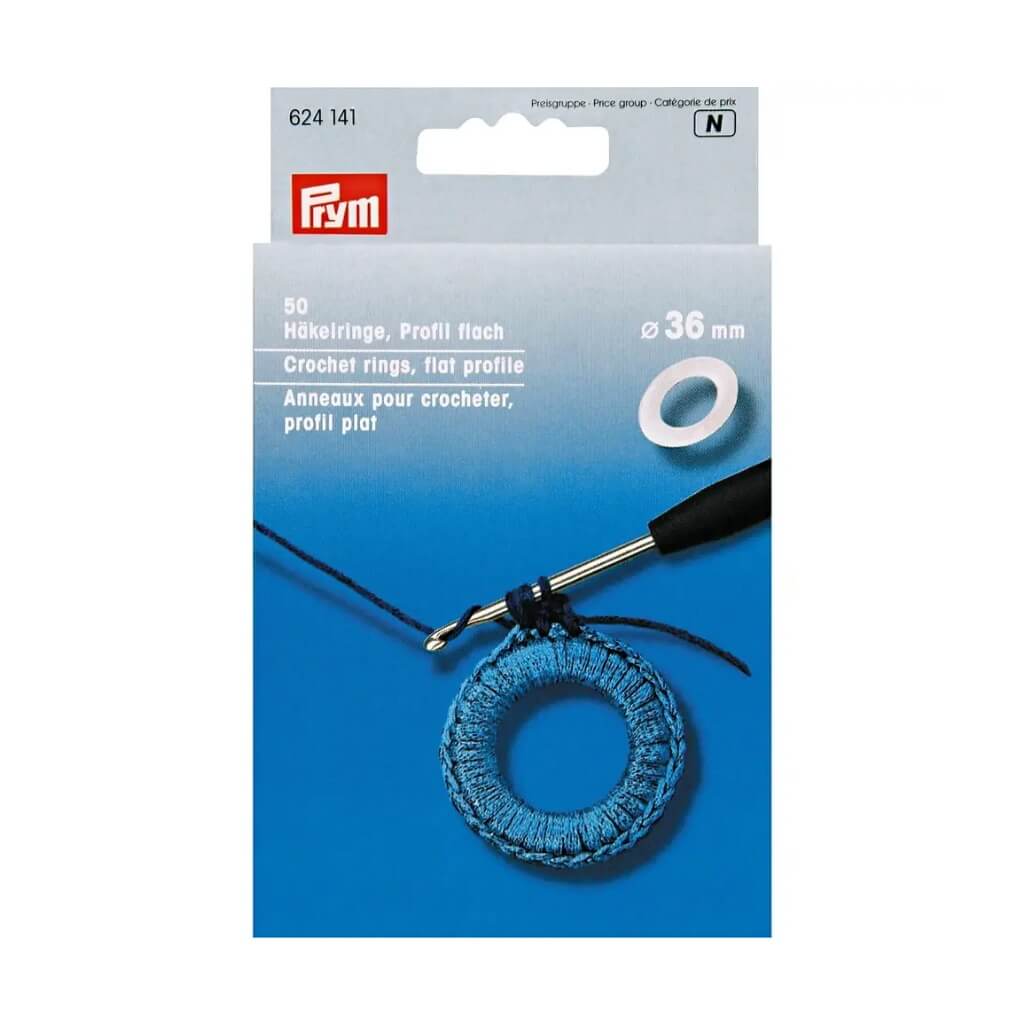 Prym Häkelringe, Farbe flach 36 mm – Kunststoff bei Lieblingsgarn