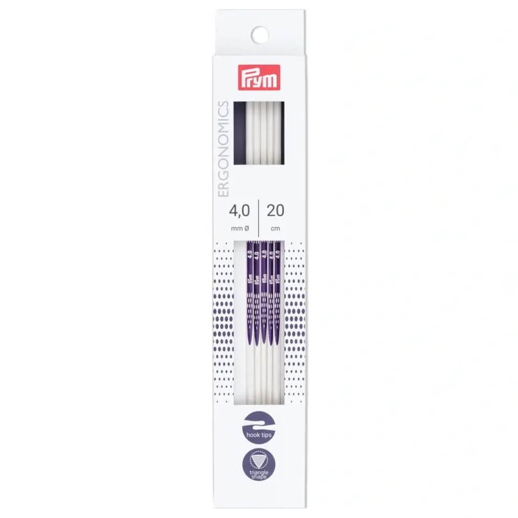 Prym Ergonomics Strumpfstricknadeln 20 cm, Farbe 20 – Kunststoff bei Lieblingsgarn